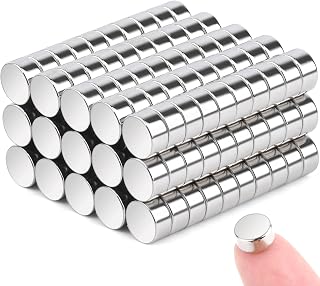 150Pcs Small Round Neodymium Magnet, 6x3mm, Rare Earth Disc Magnets for Fridge, Scientific Models, Industrial Whiteboard, Kitchen Cabinet