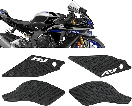 YZF-R1 Race Accessories 2024 2025 Tank Protect Pad For Yamaha YZF-R1 YZF-R1M Rubber Traction Pads Sticker Decals Tank Grip