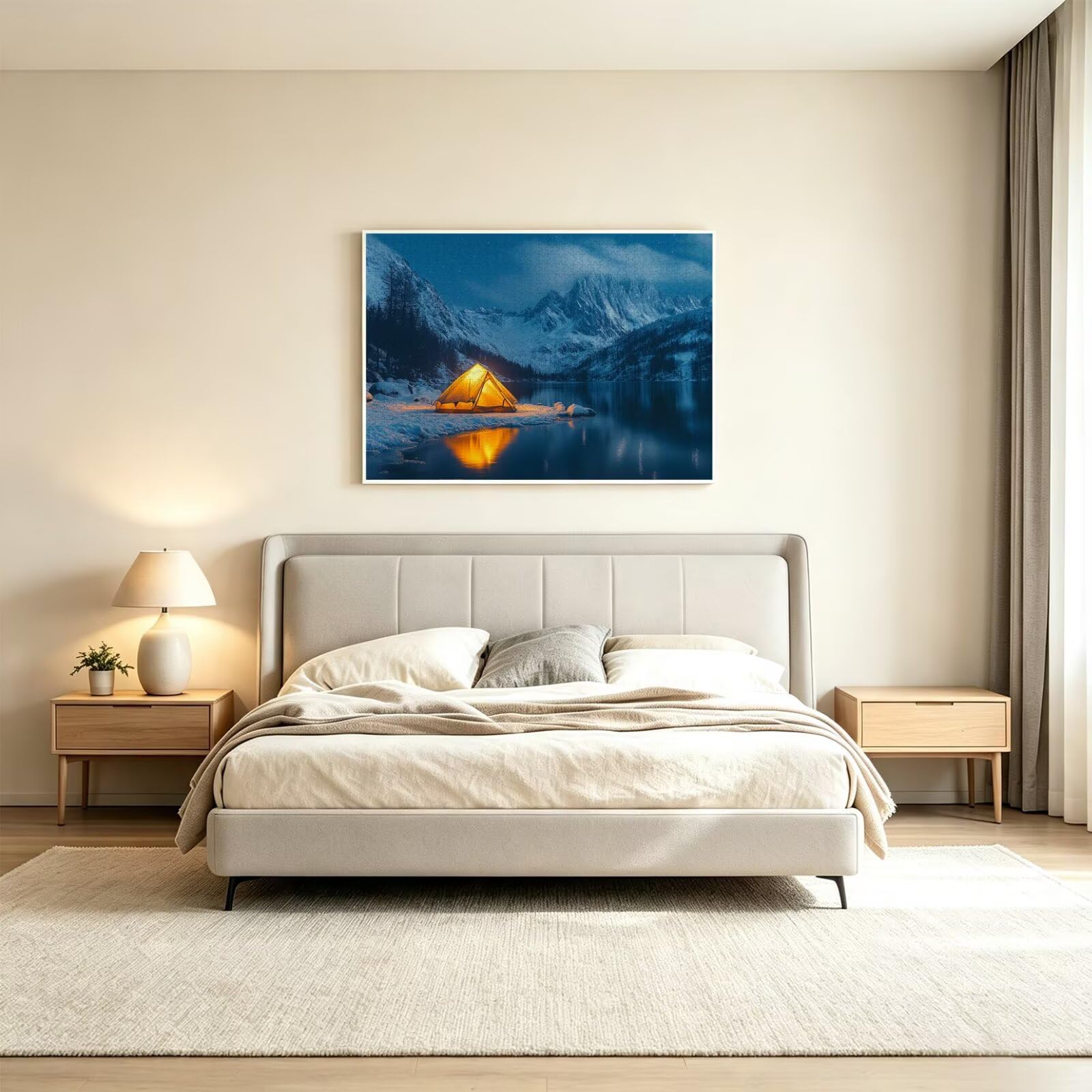 Puzzle dla dorosłych 2000, namiot Snow Mountain, 99x70cm, n-860