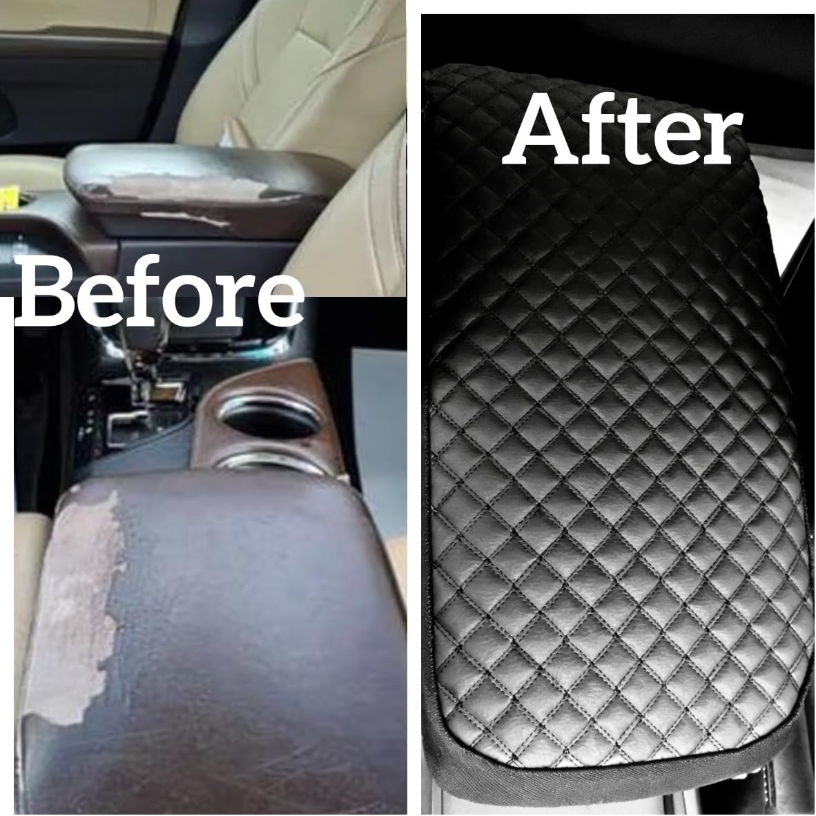 Center Console Armrest Cover Fits Toyota Avalon 2006‑2017 – Easy Install Replacement Protector – Scratch‑Resistant & Comfortable Interior Upgrade - Premium Synthetic Leather