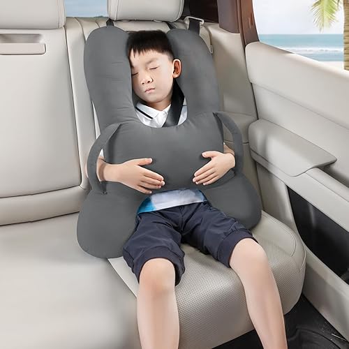 Vista 36 de BEBAS Almohada de viaje para niños en forma de U para automóvil, accesorios de viaje para niños y adultos, suave y transpirable, soporta la cabeza
