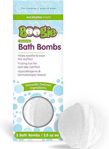 Miniatura 8 de Boogie Bombas de baño para niños, derivadas de forma natural, hechas con aloe y vapores calmantes, lavanda, 3 bombas de baño, 2.8 onzas, paquete de 1