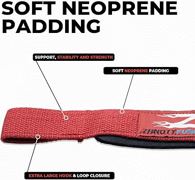 Weight Lifting Straps | Wrist Support Powerlifting Strap | Heavy Duty Gym Bodybuilding Straps Power Deadlift Workout | One Size Fits All