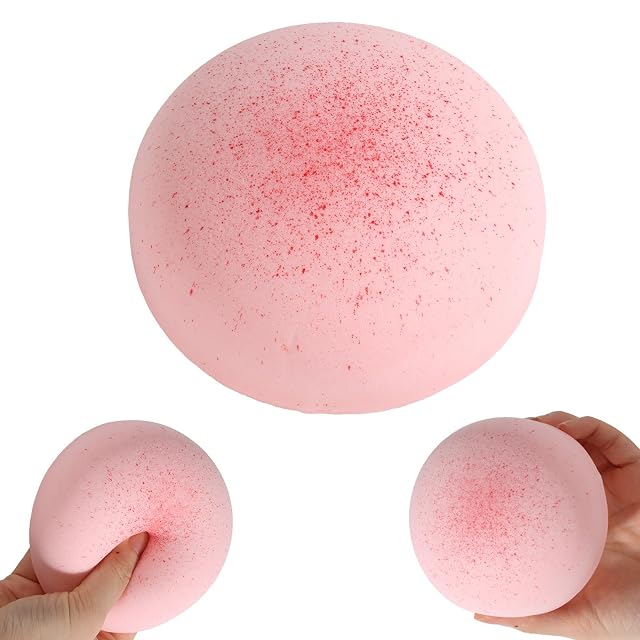 Ser Wolno Wznosząca Zabawka Squishy, 10x6cm Miękki Lepki Chleb Ściskana Sensoryczna Zabawka Fidget Realistyczne Jedzenie Squishies Dekoracja Biurka & Prezent Imprezowy (Różowy)