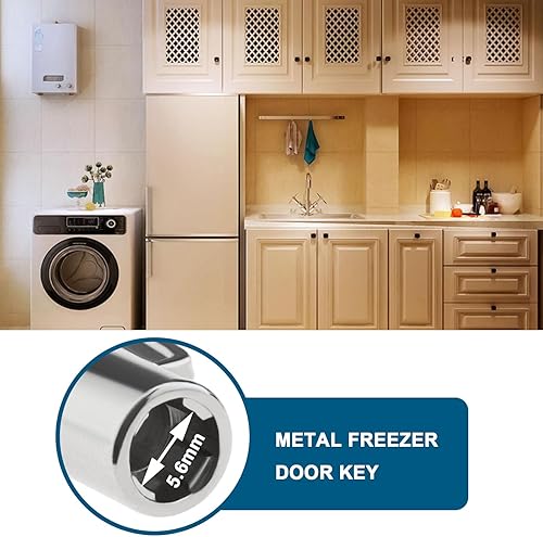 Miniatura 4 de 3 llaves de repuesto para puerta de congelador 216702900 297147700 compatibles con Frigidaire compatible con llave de puerta de refrigerador Kenmore