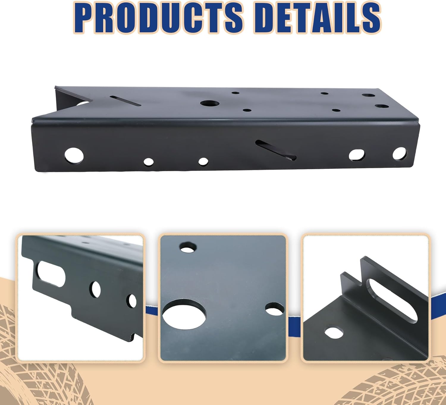 Mountainpeak Rear Frame Rust Repair Kit Fit for 1999-2006 Chevy Silverado and GMC Sierra 1500 Short Bed Rear Frame Repair