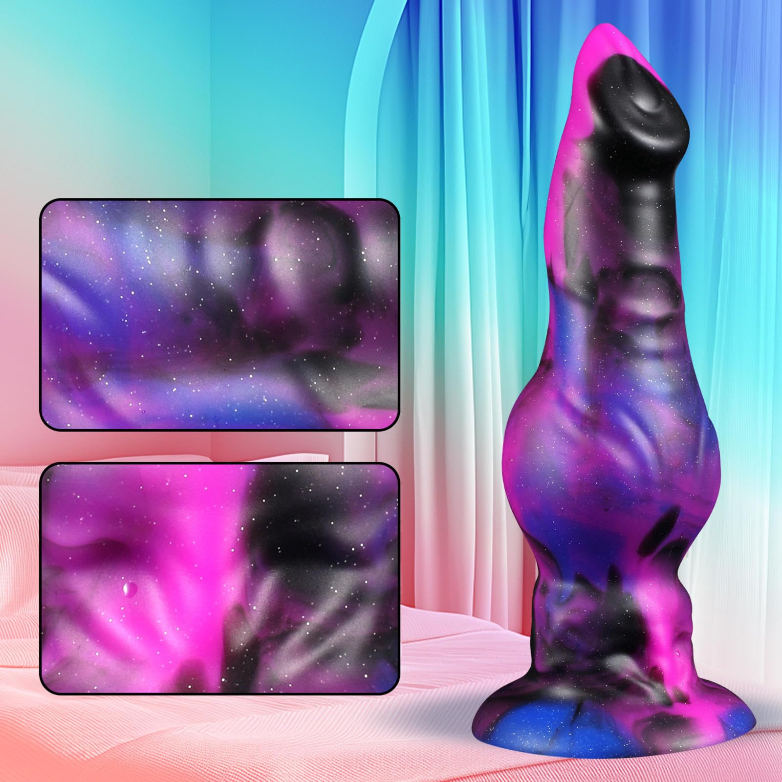 Knot Dildo Cane Fantasy Falli Realistici Per Uomini Giganti Uomo Animal Anale Realistico Cazzo Finto Donna Xxl Fallo Didol Donne Grande Dildi Xxxl Morbido Anal Cazo in Silicone Dido Anali,purple-L