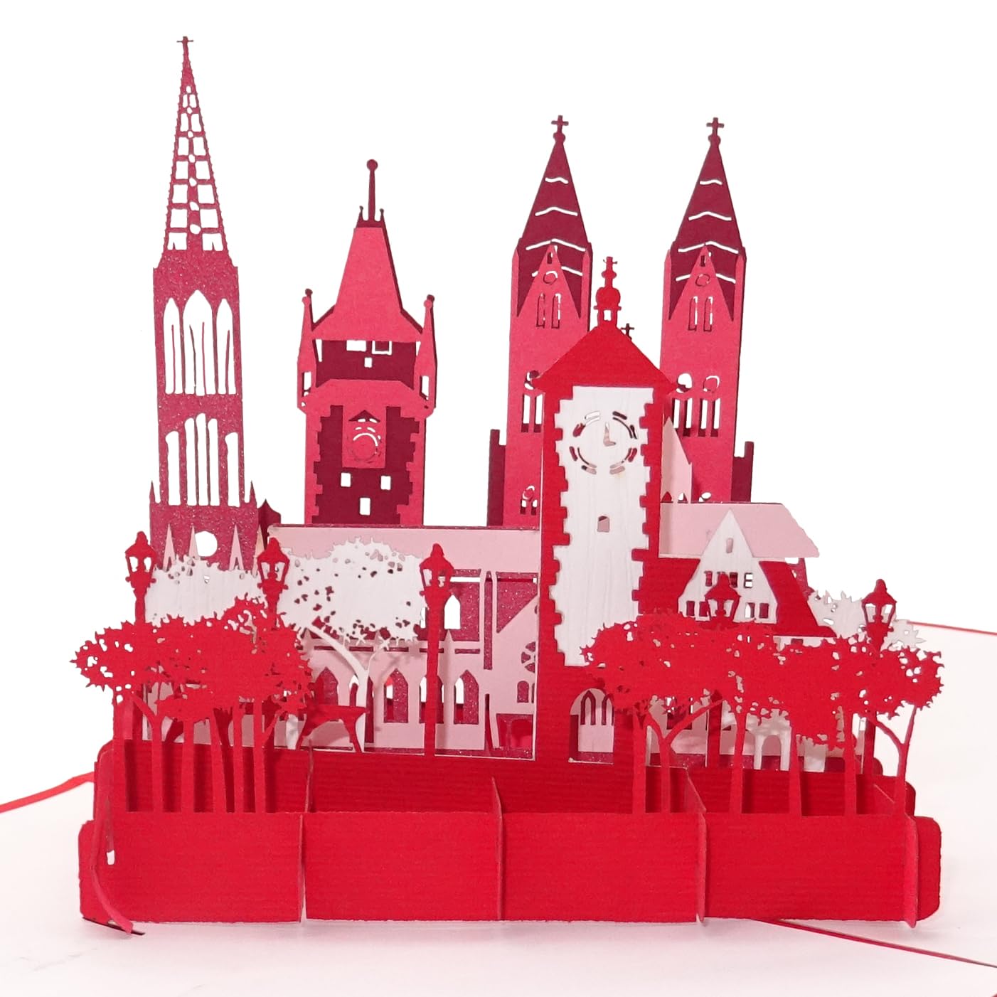 Image secondaire de Carte Pop-Up Fribourg - Souvenir 3D avec Enveloppe