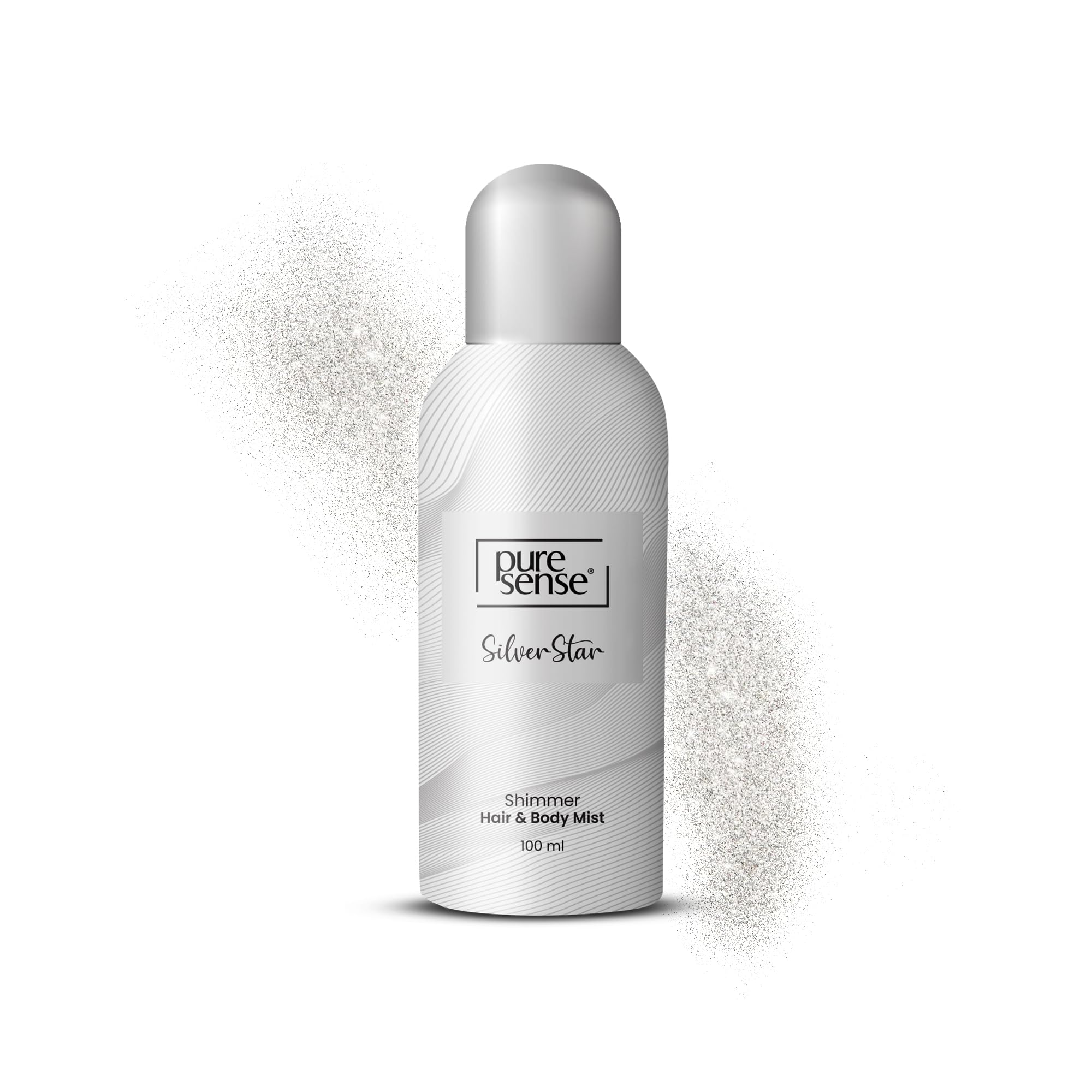 PureSense Silver Star All Day Fragrance | Long Lasting | Travel Friendly Hair and Shimmer Body Mist Spray for Women 100ml-picture-35