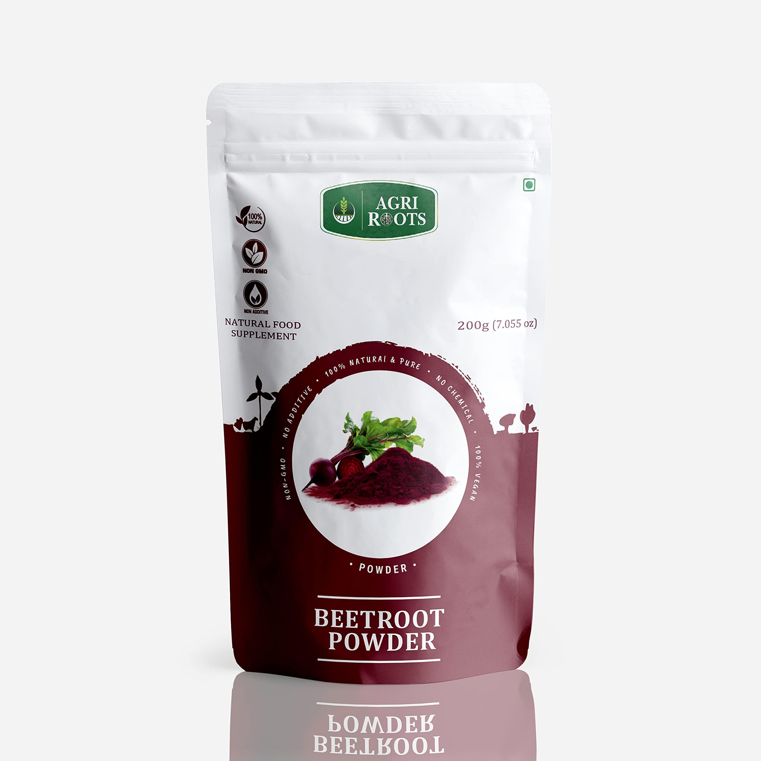 AGRIROOTS BEETROOT POWDER - 100% NATURAL - 200 GM