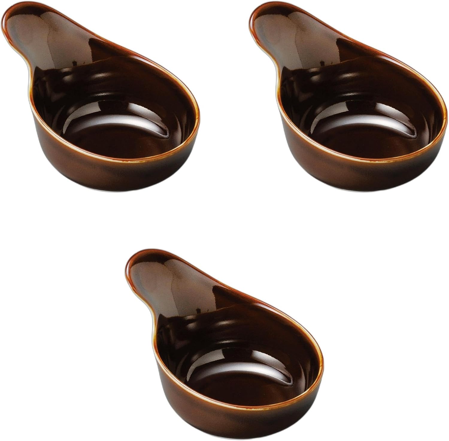 セトモノホンポ 蓋つき煮物椀 3個セット セトモノホンポ(Setomonohonpo) 3個セット あめ釉ジャンボとん水