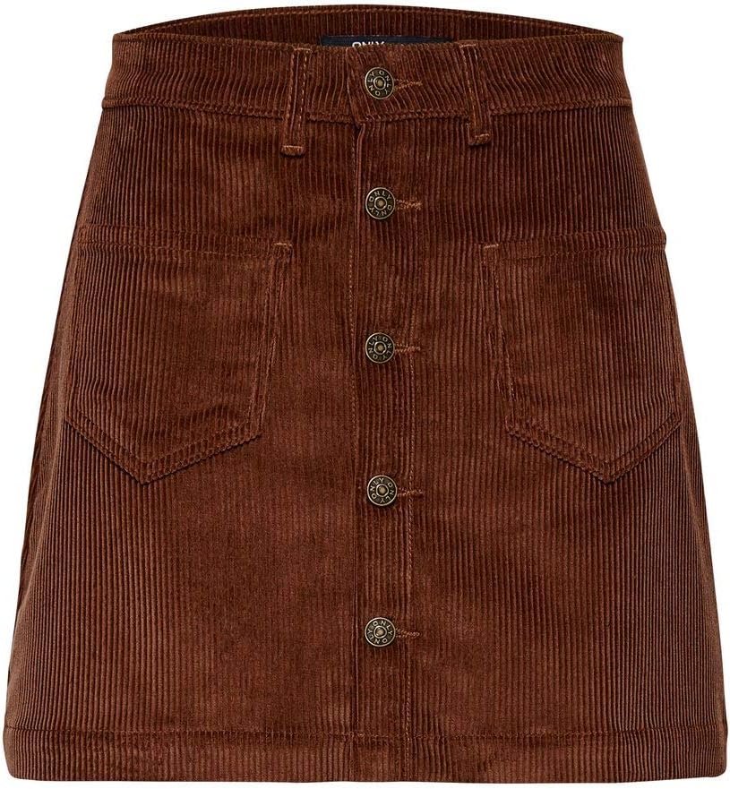 Only Women's Onlamazing Hw Corduroy Skirt Pnt Noos Skirt