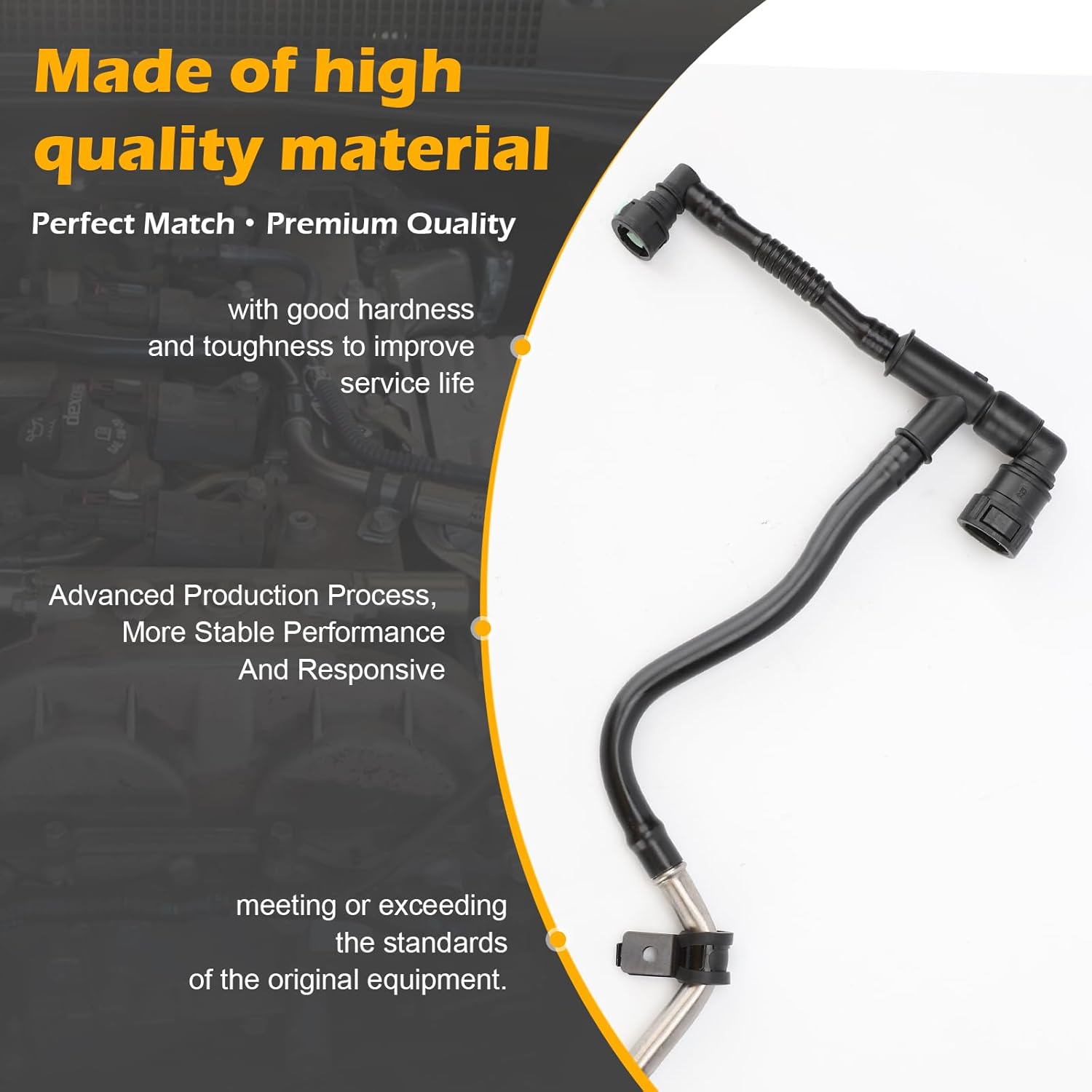 12673868 Positive Crankcase Ventilation PCV Tube for 2013-2018 Buick Envision Regal/Cadillac ATS CT6/Chevy Malibu,Camaro Replaces# 12654851,12662657