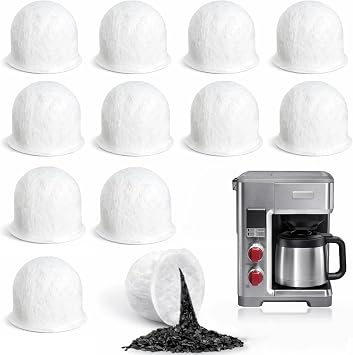 12 Pack WGCM350 Activated Carbon Water Filter Pods Replacement for Wolf Gourmet Coffee Maker System - Compatible with WGCM100S WGCM110S WGCM120S