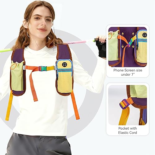 Miniatura 3 de Mochila de senderismo pequeña de 15 L, mochila de viaje colorida y ligera, plegable, plegable, mochila informal para mujeres y hombres