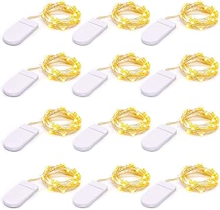 Conbo 12 PACK Micro LED Fairy Lights Battery Powered