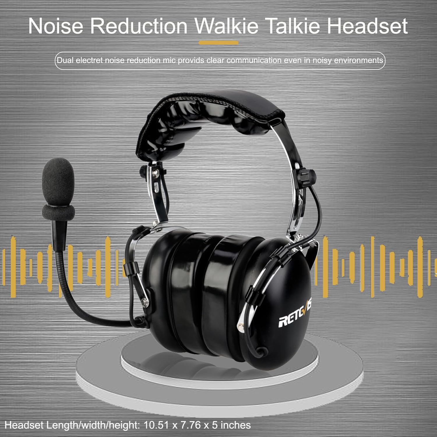 Retevis Noise Reduction Walkie Talkie Headset Review - Dettaglio