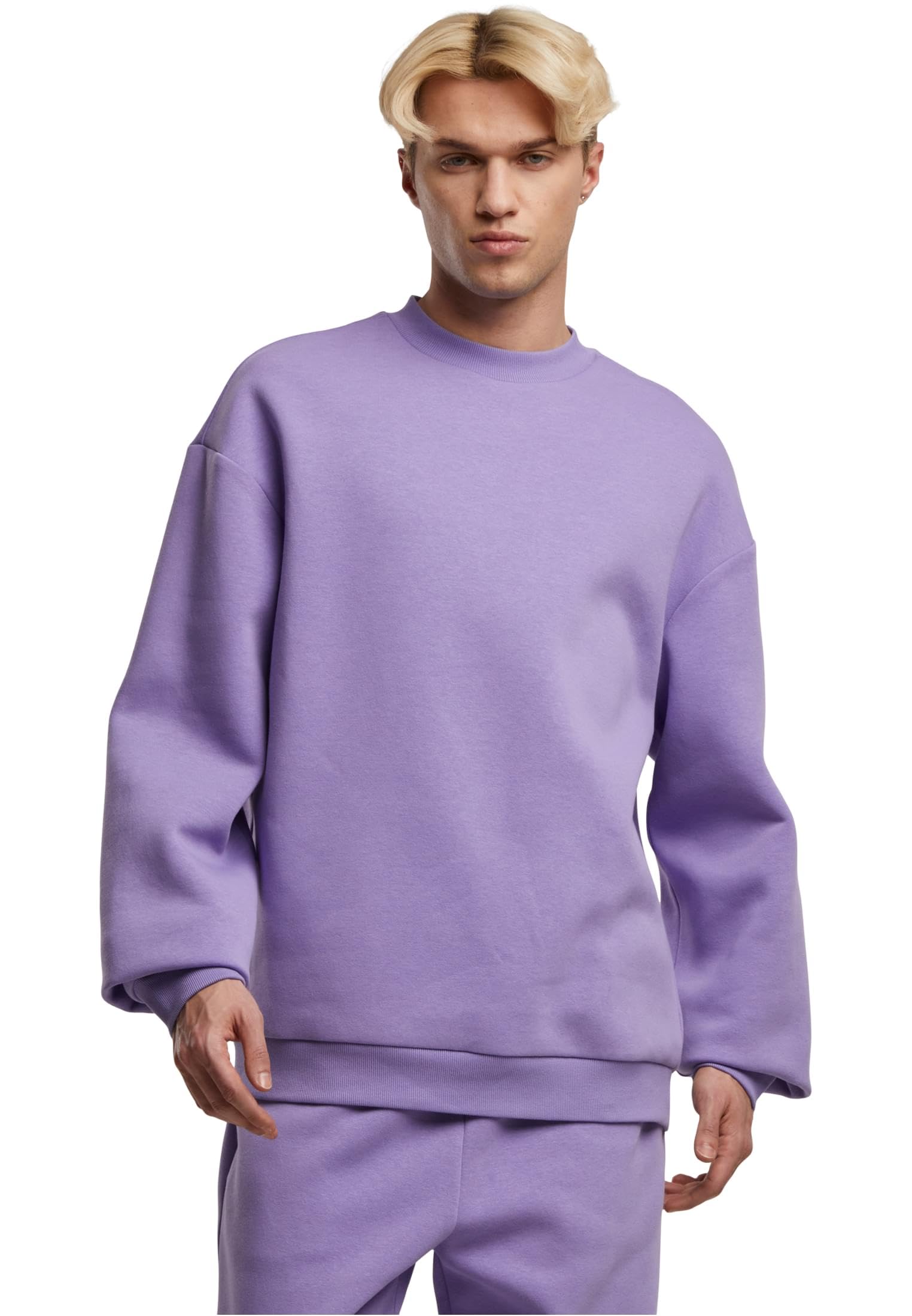 Urban Classics Fluffy Crewneck Uomo Felpa Nero Regular