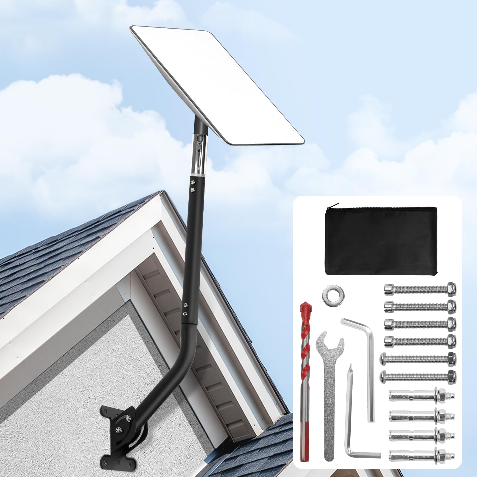 Support Murale Starlink Honeyhouse - Montage Toit Parabole Internet Satellite V2