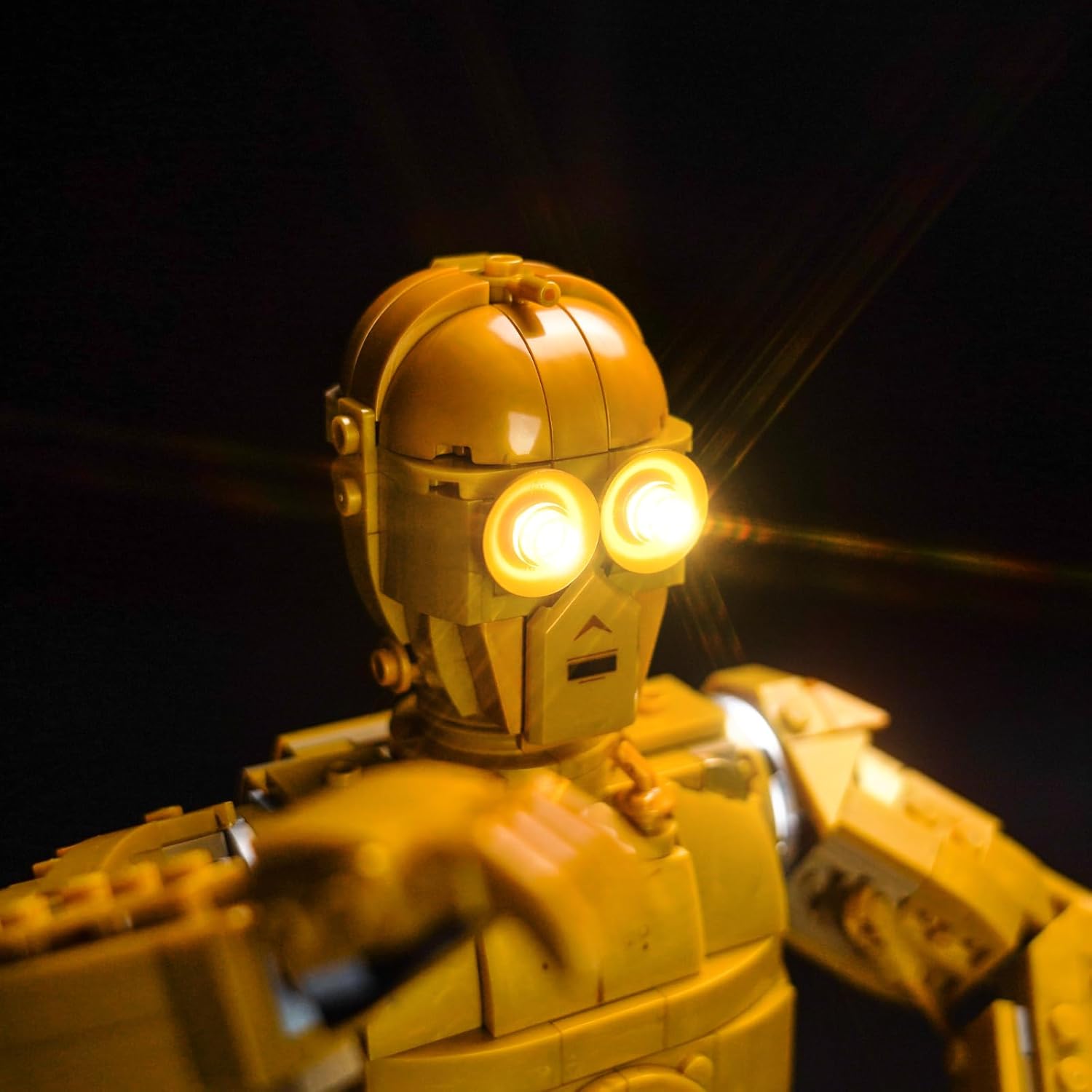 Upgraded Led Light Kit for Lego Star Wars C-3PO Buildable Droid Figure Building Set, Compatible with Lego 75398 (Model Not Included)