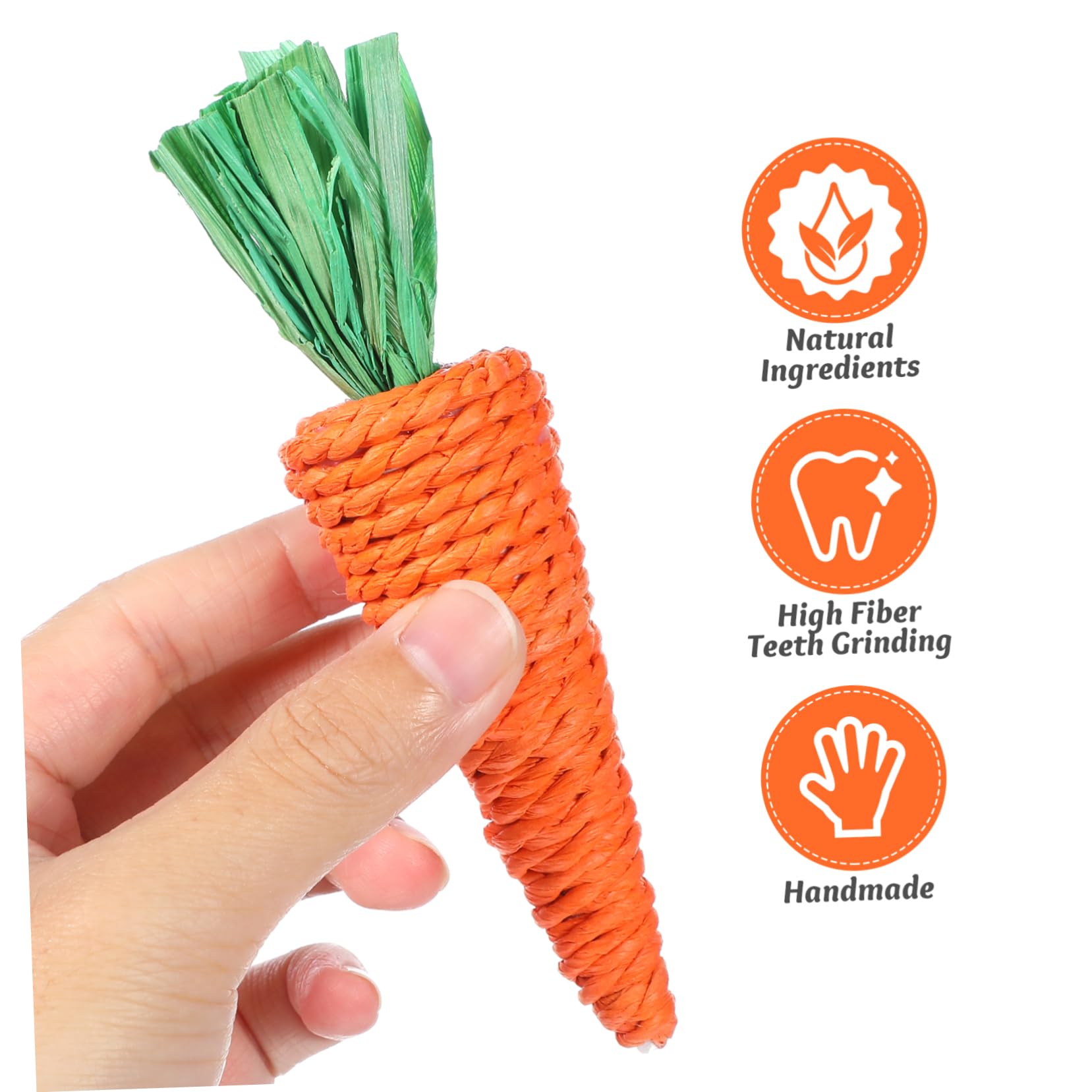 BESPORTBLE 30stücke Woven Radish Spielzeug Für Kleine Haustiere Kauspielzeug Für Kaninchen Hamster Und Meerschweinchen Fördert Molaraktivität Und Beschäftigung