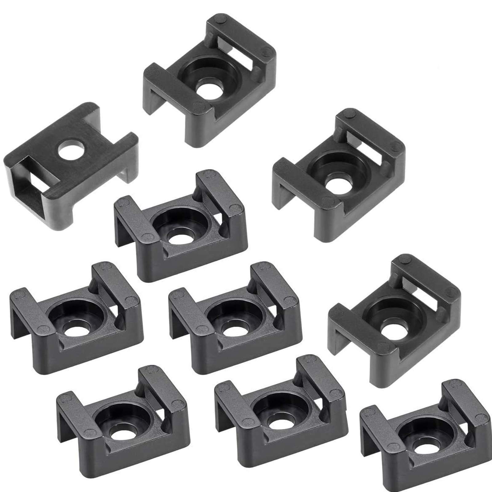 Cable Tie Mount, 100 Pcs 9 mm Cable Tie Base Saddle Type Mount Wire Holder