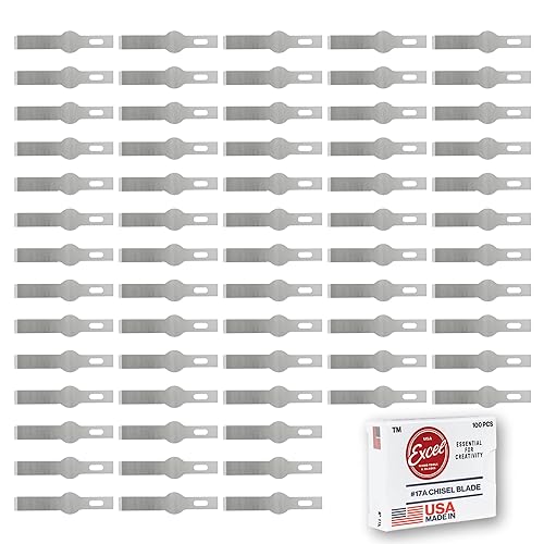Excel Blades #17A Narrow Chisel Blades (100-Pack) – High Carbon