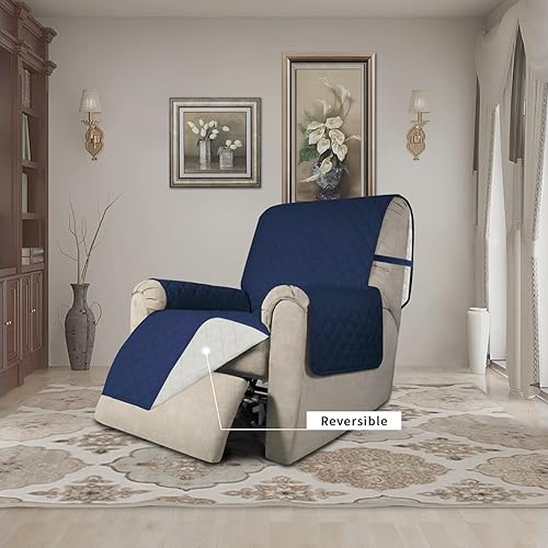 Miniatura 126 de Easy-Going - Funda reversible para sofá, resistente al agua, con varillas de espuma y correas elásticas, protector de muebles para mascotas y perros