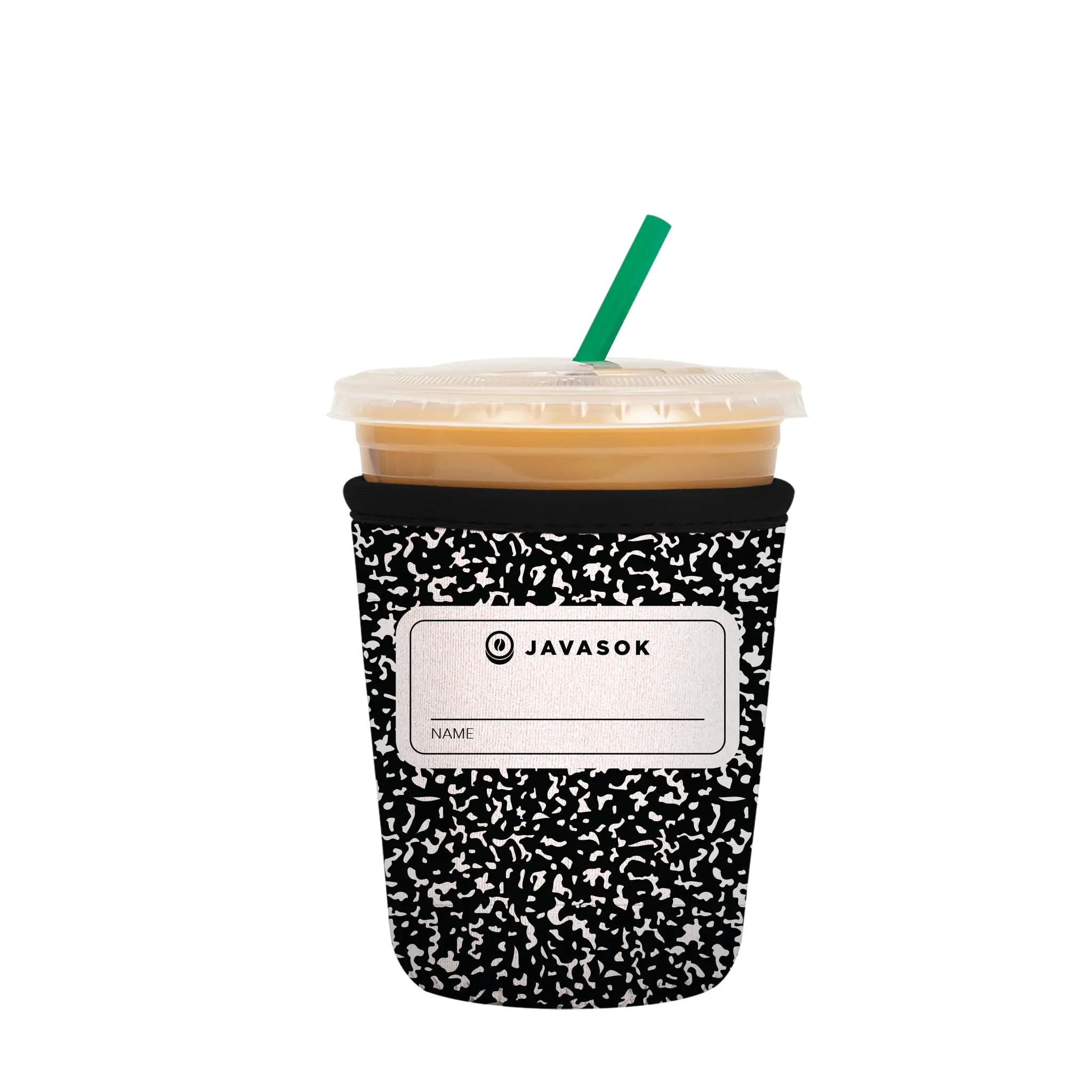 Sok It JavaSok Iced Coffee &amp; Cold Soda Insulated Neoprene Cup Sleeve (Compose Yourself, Small: 16-20oz)