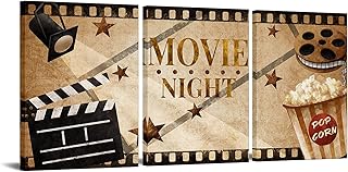 HOMEOART Home Movie Theater Room Decor Home Theater Paint...