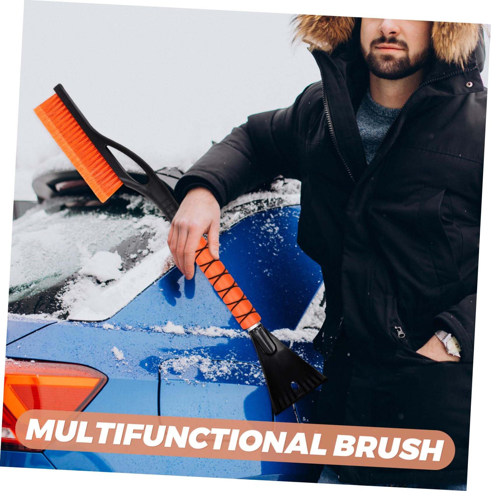MAGICLULU 2 Pezzi Raschietto per Neve e Ghiaccio per Auto da Strumento Estensibile per Rimozione Neve e Ghiaccio da Parabrezza e Finestrini Materiali Resistenti e Durevoli
