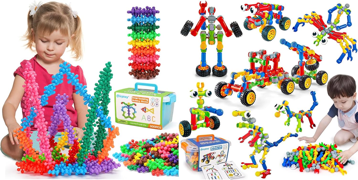 Kids STEM Building Toys for 3 4 5 6 7 8+ Year Old Boy Girl Birthday Gift