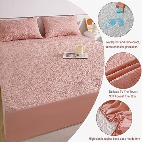Miniatura 2 de Cubre Colchon  Protector De Colchón Acolchado Impermeable  Funda De Colchón Microfibra  Protector De Colchón Estilo Sábana Bajera  Protector De Ropa