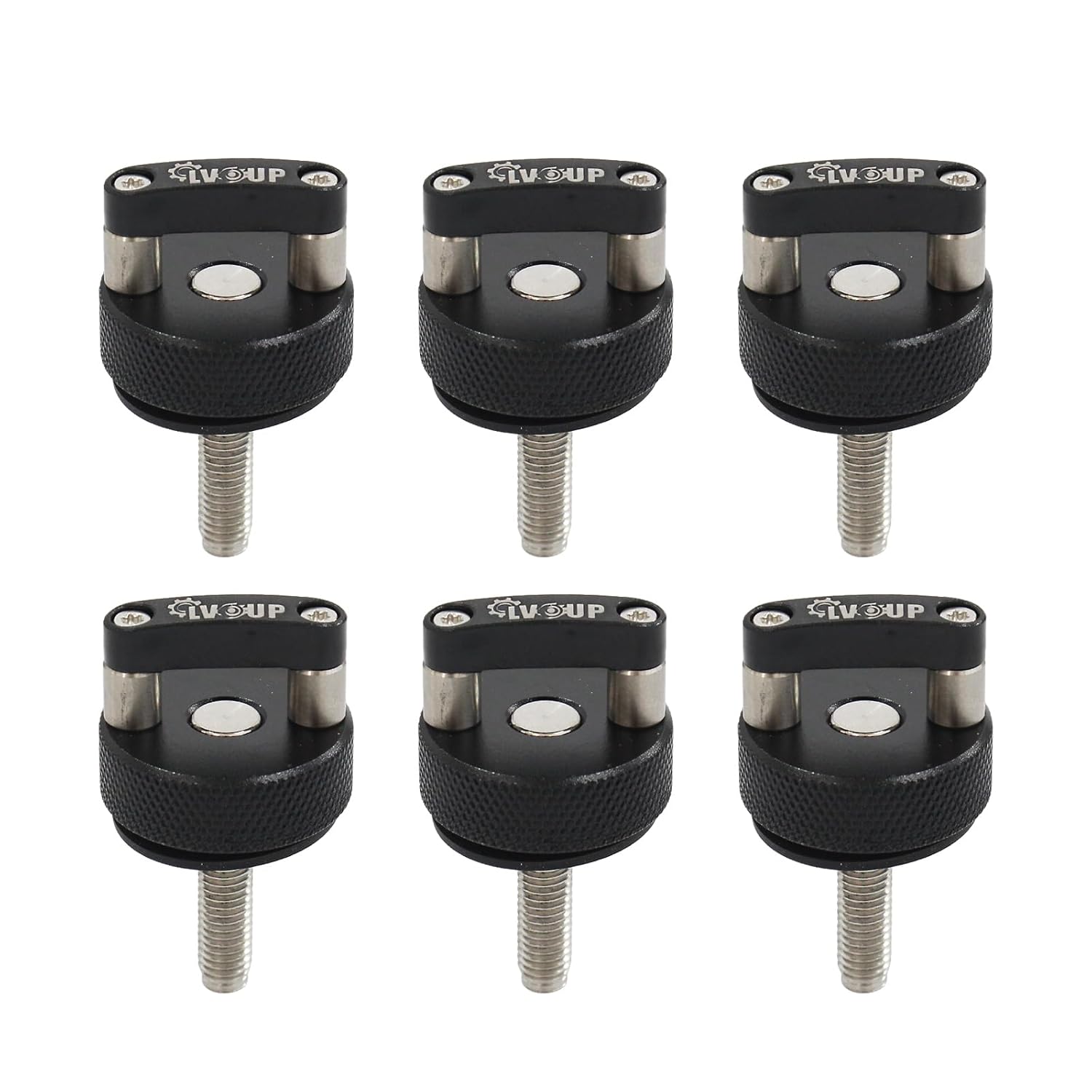 Black Hard Top Quick Release Bolts Hard Top Thumb Screws Integrated D Ring Compatible for Jeep Wrangler JK 2007-2018 JL 2018-2022 & Gladiator JT