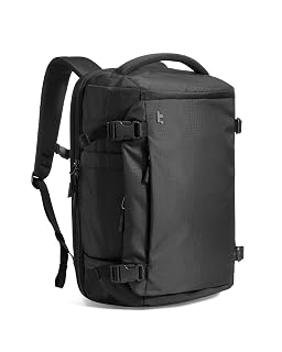 tomtoc Travel Backpack 28L, TSA Friendly Flight Approved Carry-on Luggage Hand Water-resistant Lightweight Business Rucksack, Durable Bag Fits 16 Inch Laptop - Amazon product rated Grade A