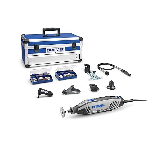Immagine del prodotto Dremel 4250 Multiutensile 175 W, Kit Multiutensile con 6 Complementi e 128 Accessori, Motore da 175 W con Electronic Feedback, Velocità Variabile 5.000-35.000 giri/min