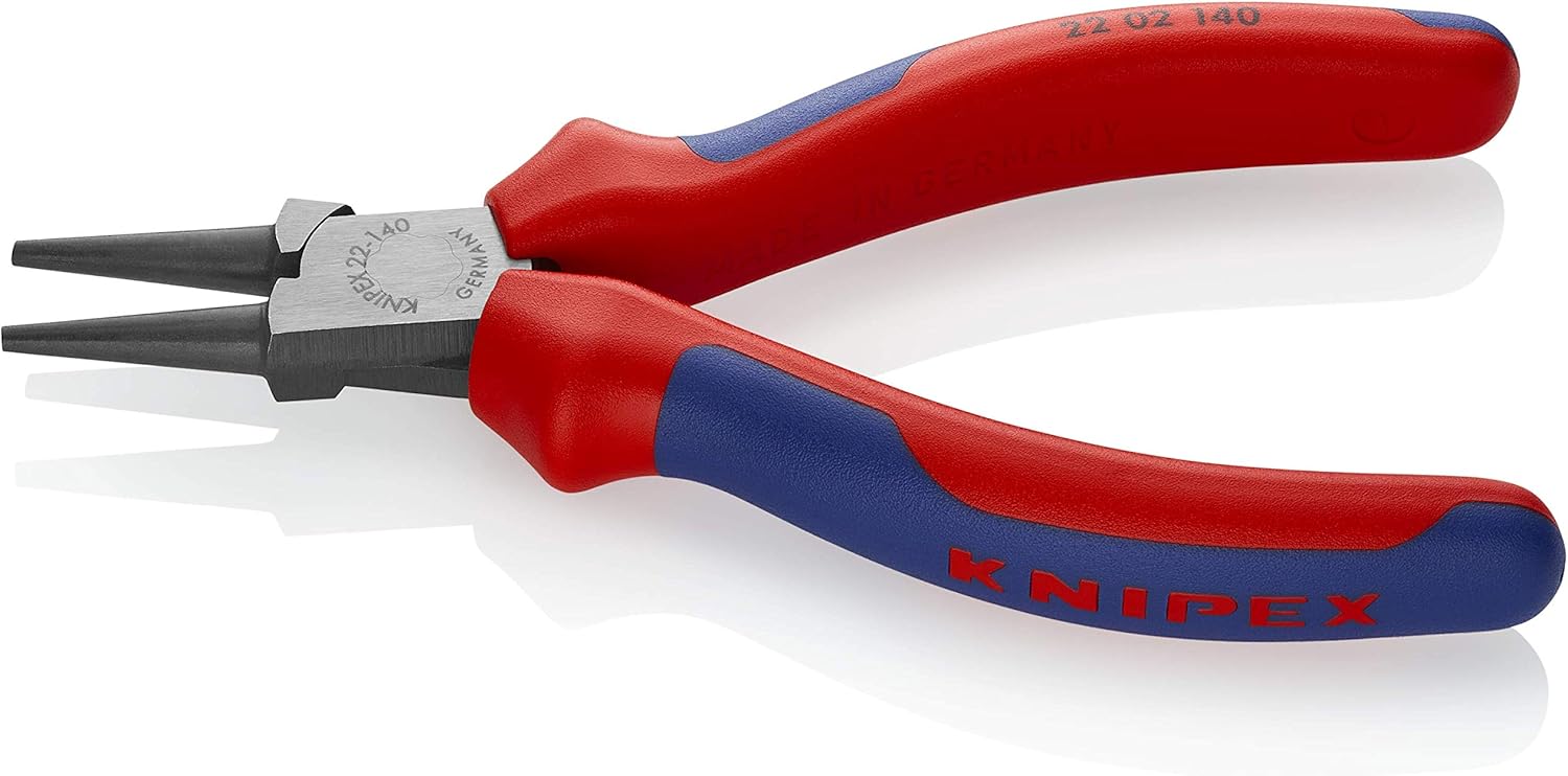 KNIPEX 22 02 140 Round Nose Pliers-Comfort Grip