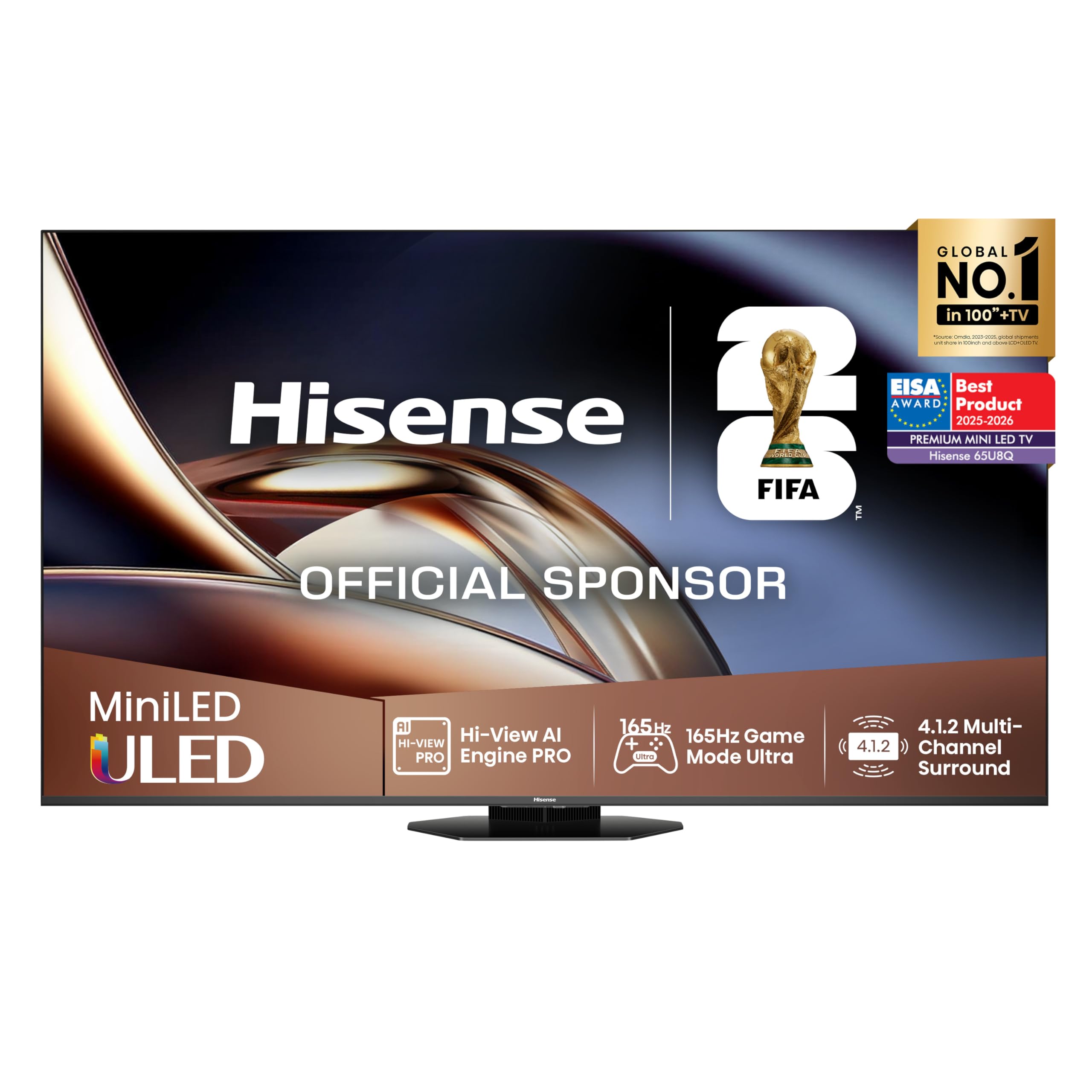 schermo 65 pollici mini-led 4k 165hz dolby atmos smart tv
