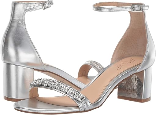 wide width silver evening shoes