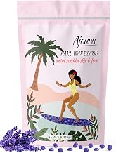 Ajoura 1lb Hard Lavender Wax Beads for Full Body Hair Removal - Brazilian, Bikini, Face, Eyebrows, Underarms, Arms, Chest, Back, Legs (Refill for Wax Warmer Kit, Purple)