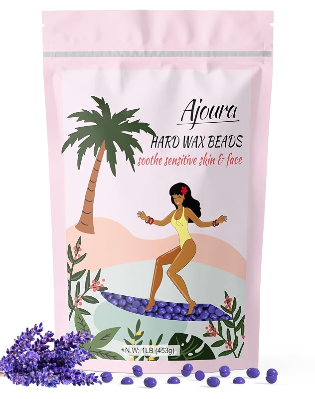 Cera depilatória em grânulos Ajoura com lavanda, roxa, 440 g