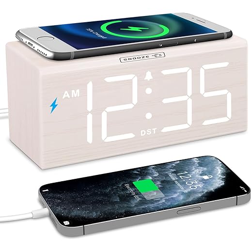 DreamSky Wooden Alarm Clock