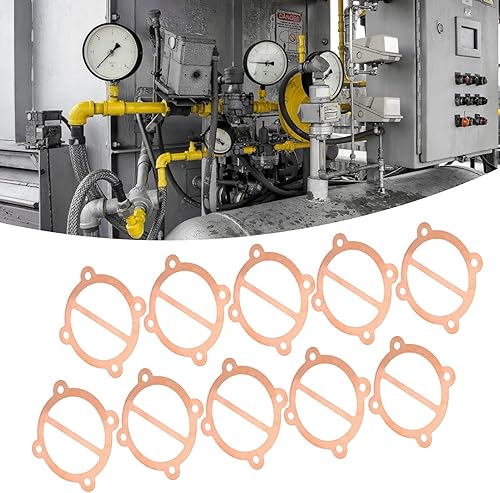 Miniatura 4 de 10 juntas de compresor de aire, placa de válvula de metal con almohadilla de cobre de 2.559 in de diámetro del cilindro para equipo industrial