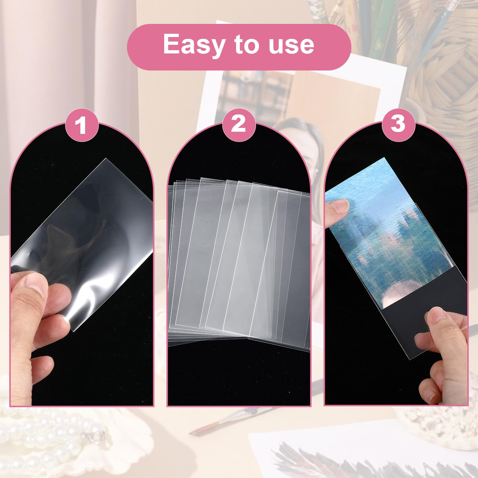 YUXIANLB 100Pcs Photocard Sleeves - Image 4