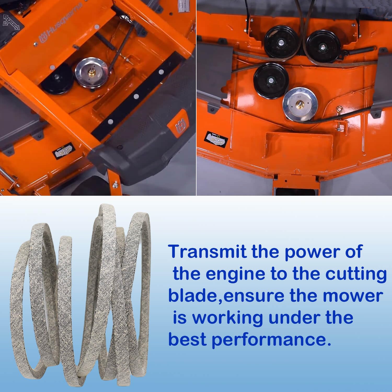 Deck Drive Belt 592951801 Compatible with Husqvarna Z254F MZ54 with 54" Decks Replace 967680901 96768