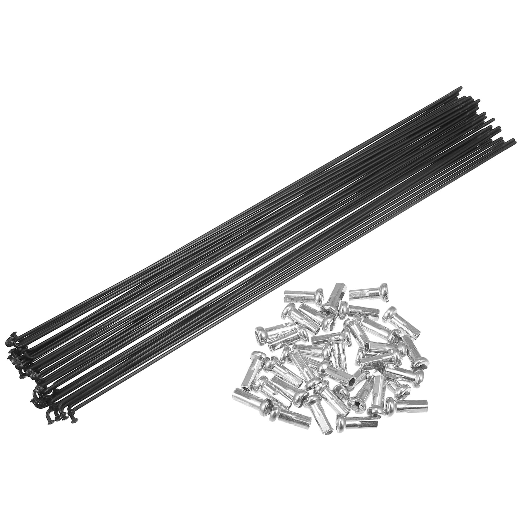 QUARKZMANBicycle Carbon Steel Spokes 14G 293 mm with Black Pack of 36