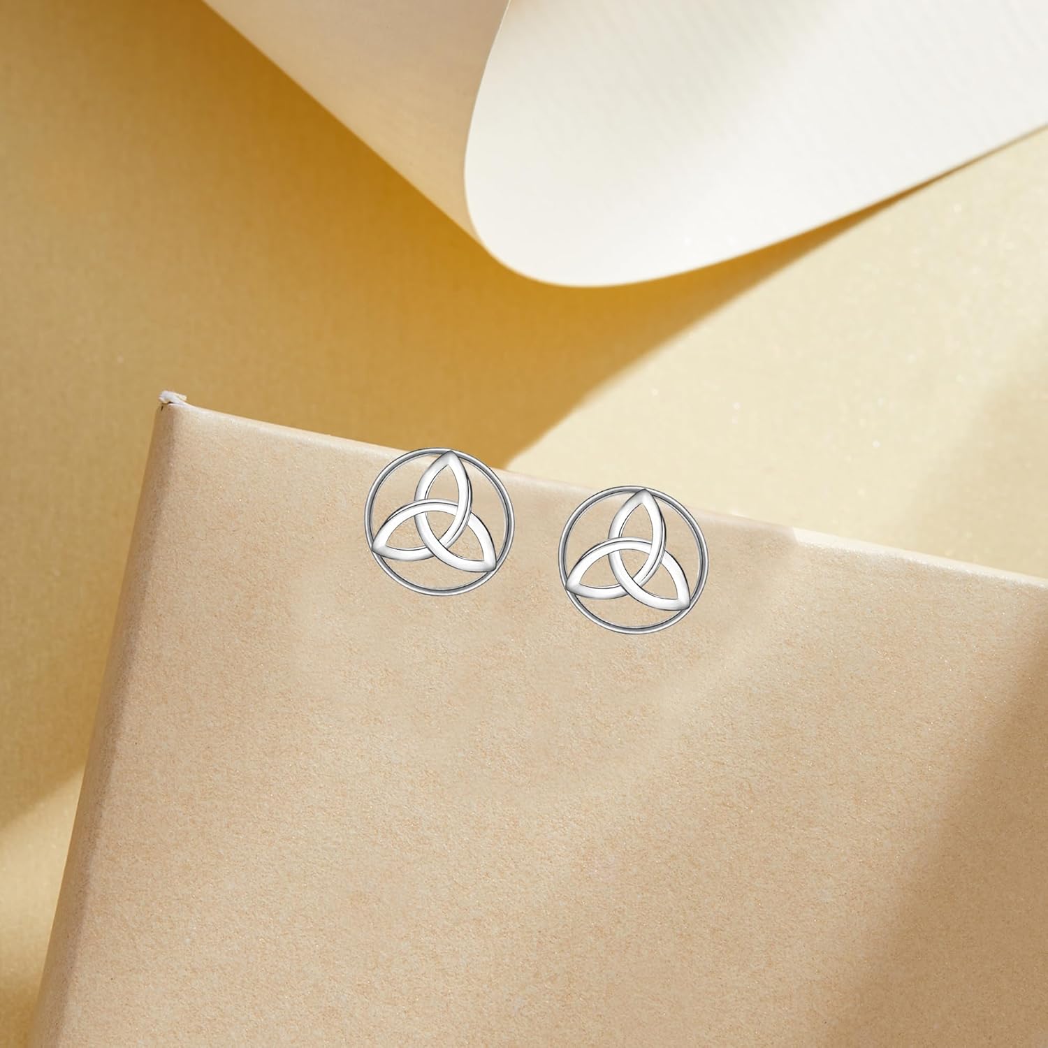 Celtic Dangle Earrings for Women Celtics Sterling Silver Earrings Irish Gifts Jewelry Celtic Knot Stud Earrings for Wife Celtic Jewelry Irish Hypoallergenic Earrings for Women - Image 3