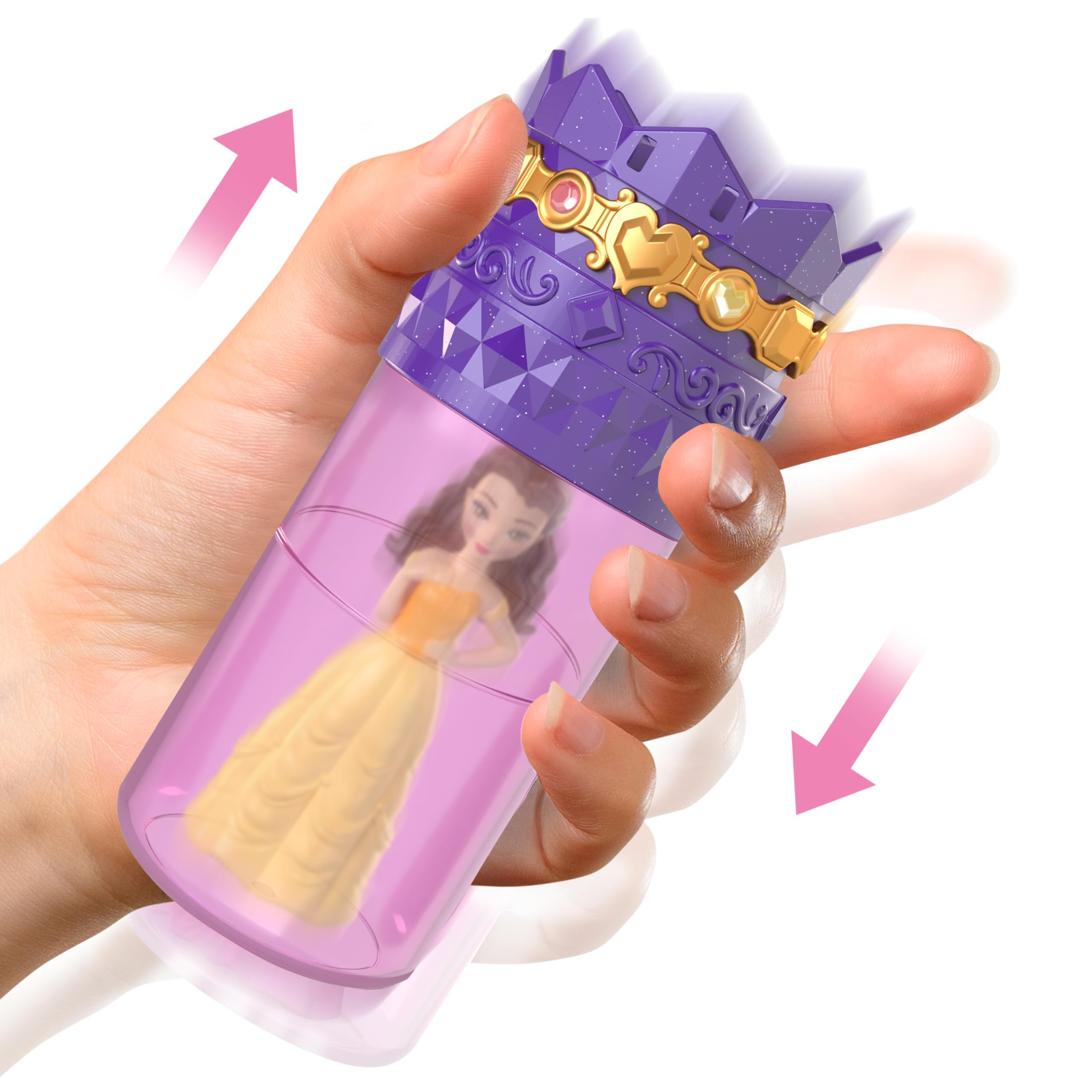 Mattel Disney Princess Small Doll Royal Color Reveal with 6 Surprises Including Scented Ring and 4 Accessories (Dolls May Vary) - Image 4