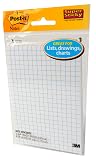 Post-it Super Sticky Notes, 4 in x 6 in, 2 Pads, 2X the Sticking Power, White with Blue Grid Lines, Recyclable (4621-2SSGRID) – view 1