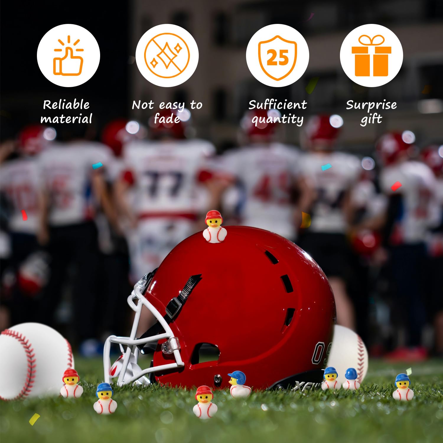 Lyreh 50pcs Miniature Baseball Resin Duck - Image 4